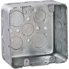 Hubbell-Raco - 4 x 4 x 2.188" Steel Square Device Box - Apex Tool & Supply