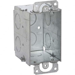 Hubbell-Raco - 4.22 x 2-1/4 x 2-3/4" Steel Rectangular Device Box - Apex Tool & Supply