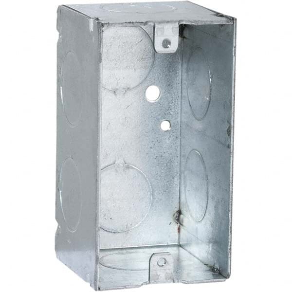 Hubbell-Raco - 4 x 2.11 x 2.2" Steel Rectangular Device Box - Apex Tool & Supply