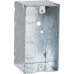 Hubbell-Raco - 4 x 2.11 x 2.2" Steel Rectangular Device Box - Apex Tool & Supply