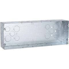 Hubbell-Raco - 4-1/2 x 12-1/4 x 2-1/2" Steel Rectangular Device Box - Apex Tool & Supply