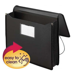 SMEAD - File Folders, Expansion Folders & Hanging Files Folder/File Type: Expanding Wallet Color: Black - Apex Tool & Supply