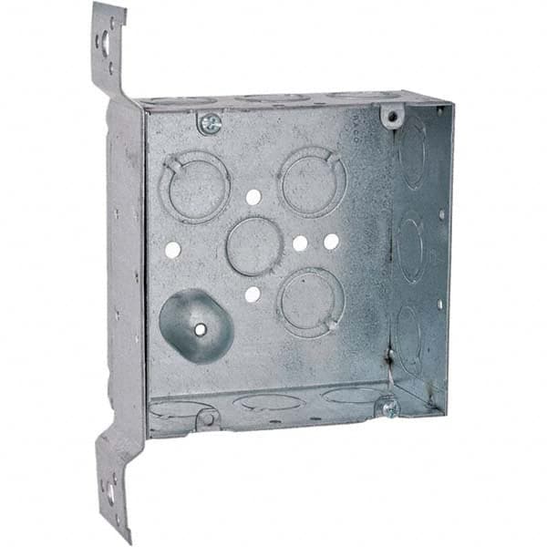 Hubbell-Raco - 7.63 x 5.063 x 2.188" Steel Square Device Box - Apex Tool & Supply