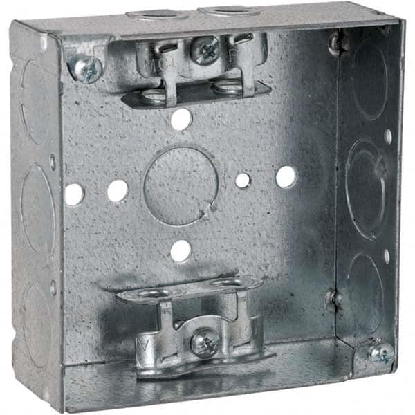 Hubbell-Raco - 4 x 4 x 1.563" Steel Square Device Box - Apex Tool & Supply