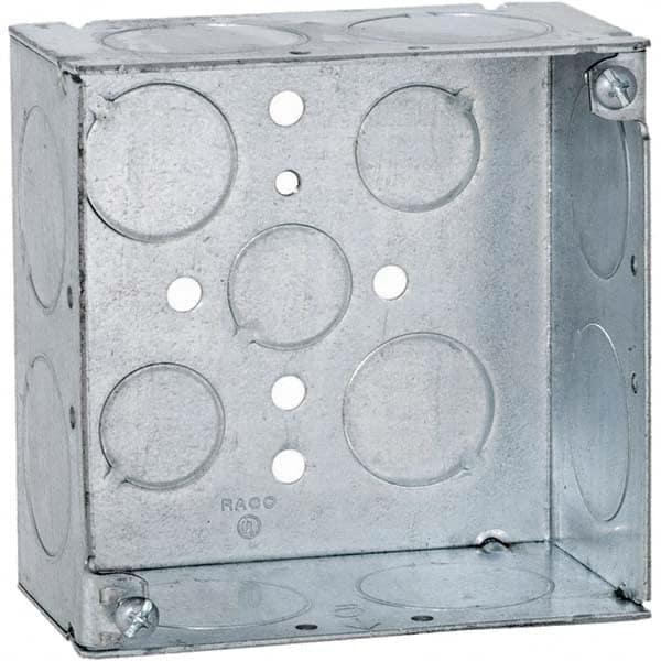 Hubbell-Raco - 4 x 4 x 2-1/2" Steel Square Device Box - Apex Tool & Supply
