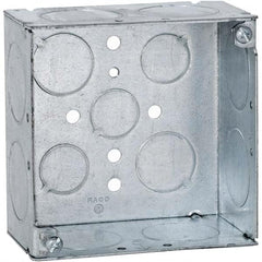 Hubbell-Raco - 4 x 4 x 2-1/2" Steel Square Device Box - Apex Tool & Supply