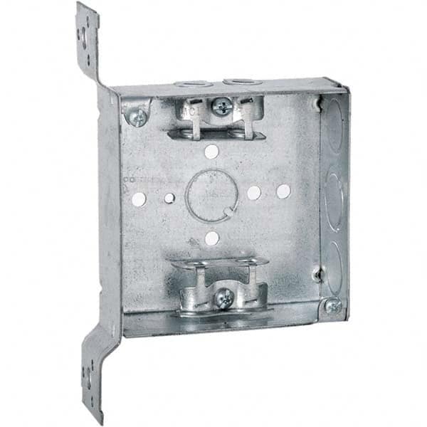 Hubbell-Raco - 6.88 x 4-3/8 x 1.563" Steel Square Device Box - Apex Tool & Supply