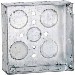 Hubbell-Raco - 4 x 4 x 1.563" Steel Square Device Box - Apex Tool & Supply