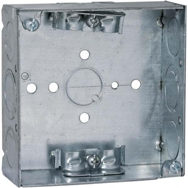 Hubbell-Raco - 4 x 4 x 1.563" Steel Square Device Box - Apex Tool & Supply