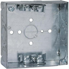 Hubbell-Raco - 4 x 4 x 1.563" Steel Square Device Box - Apex Tool & Supply