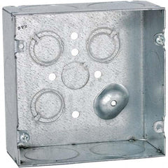 Hubbell-Raco - 4.69 x 4.688 x 2.188" Steel Square Device Box - Apex Tool & Supply