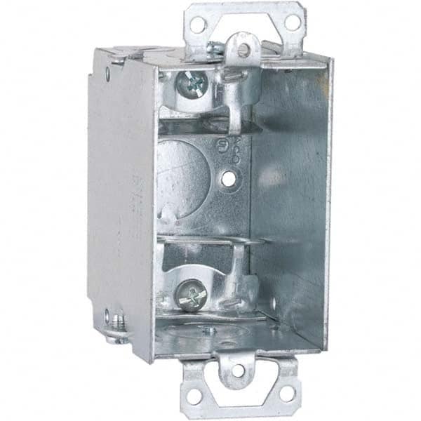 Hubbell-Raco - 4.22 x 2 x 2.795" Steel Rectangular Device Box - Apex Tool & Supply