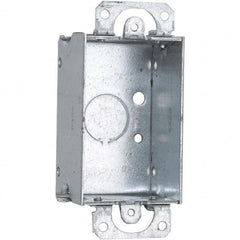 Hubbell-Raco - 4.22 x 2 x 1-1/2" Steel Rectangular Device Box - Apex Tool & Supply