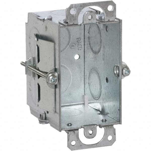Hubbell-Raco - 4.22 x 2-1/2 x 2.55" Steel Rectangular Device Box - Apex Tool & Supply