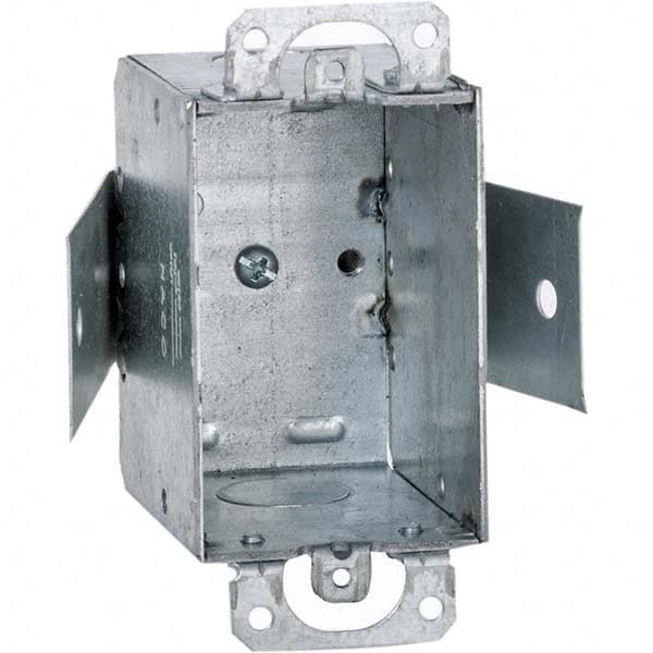 Hubbell-Raco - 4.22 x 3 x 2-1/2" Steel Rectangular Device Box - Apex Tool & Supply