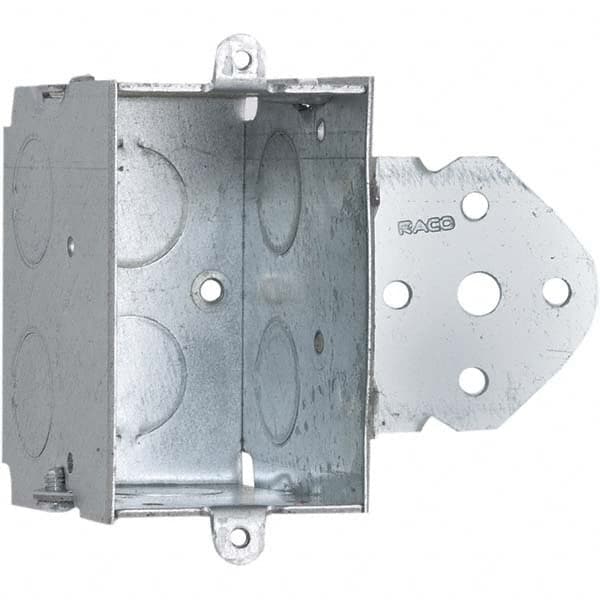 Hubbell-Raco - 3.38 x 3.969 x 2-1/2" Steel Rectangular Device Box - Apex Tool & Supply