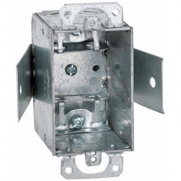 Hubbell-Raco - 4.22 x 3.406 x 2-1/2" Steel Rectangular Device Box - Apex Tool & Supply