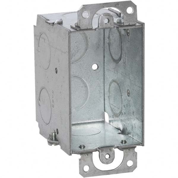 Hubbell-Raco - 4.22 x 2 x 2-1/2" Steel Rectangular Device Box - Apex Tool & Supply