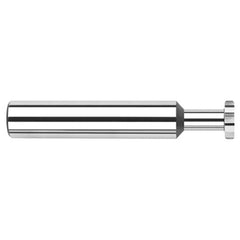 0.1870″ (3/16″) Cutter Diameter × 0.0050″ Radius × 0.0620″ (1/16″) Width × 0.2810″ (9/32″) Neck Length Carbide Corner Radius Standard Keyseat Cutter, 6 Flutes - Exact Industrial Supply