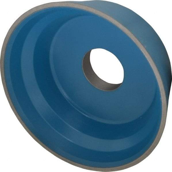 Norton - 5" Diam, 1-1/4" Hole Size, 1-3/4" Overall Thickness, 120 Grit, Type 11 Tool & Cutter Grinding Wheel - Fine Grade, Diamond, R Hardness, Resinoid Bond - Apex Tool & Supply