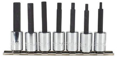 Proto - 7 Piece 3/8" Drive Inch Hex Bit Socket Set - 1/8 to 3/8" Hex - Apex Tool & Supply