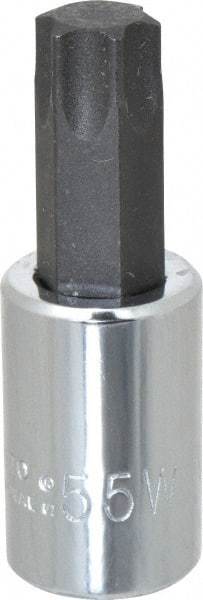 Proto - 3/8" Drive, T55 Torx Bit Socket - 1-31/32" OAL, Ball End - Apex Tool & Supply