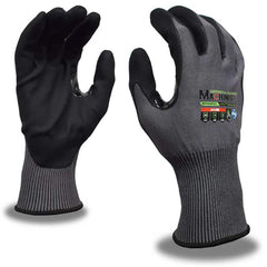 Puncture-Resistant Gloves:  Size  X-Large,  ANSI Cut  A5,  ANSI Puncture  3,  Micro-Foam Nitrile,   ™HPPG ™ High Performance Polyethylene Graphene Gray & Black,  Palm & Fingertips Coated,  Engineered Yarn Lined,  High Performance Polyethylene Graphene (HP