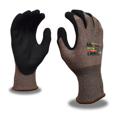 Puncture-Resistant Gloves:  Size  Medium,  ANSI Cut  A5,  ANSI Puncture  3,  Sanded Nitrile,   ™HPPG ™ High Performance Polyethylene Graphene Gray & Orange,  Palm & Fingertips Coated,  Engineered Yarn Lined,  High Performance Polyethylene Graphene (HPPG)