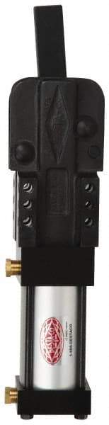 De-Sta-Co - 5,000 Lb Inner Hold Capacity, Vert Mount, Air Power Hold-Down Toggle Clamp - 3/8 NPT Port, 307.85mm Height Under Bar - Apex Tool & Supply