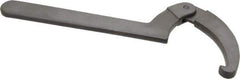Proto - 6-1/8" to 8-3/4" Capacity, Black Oxide Finish, Adjustable Hook Spanner Wrench - 13-3/4" OAL, 5/16" Hook Pin Height - Apex Tool & Supply