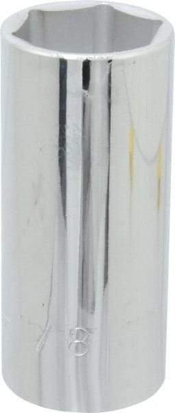Proto - 1-1/8", 1/2" Drive, Deep Hand Socket - 6 Points, 3-1/4" OAL, Chrome Finish - Apex Tool & Supply
