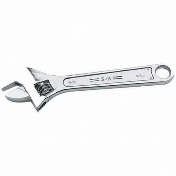 SK - Adjustable Wrench - Chrome Finish - Apex Tool & Supply