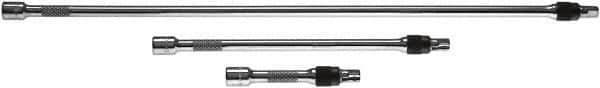 SK - 3/8" Drive Socket Locking Extension Set - 3 Pieces, Includes 7-1/2, 13-1/2, 19-1/2" Lengths - Apex Tool & Supply