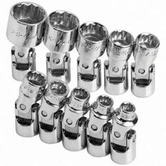 SK - 1/4" Drive Standard Socket Set - 3/16 to 9/16", Inch Measurement Standard - Apex Tool & Supply