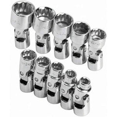 SK - 1/4" Drive Standard Socket Set - 5 to 14mm, Metric Measurement Standard - Apex Tool & Supply