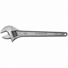 SK - Adjustable Wrench - Chrome Finish - Apex Tool & Supply