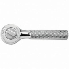 SK - Round Head - Chrome Finish, 4.8" OAL, 40 Gear Teeth - Apex Tool & Supply