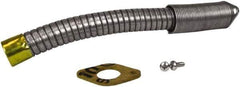 Justrite - 9 Inch Long, Safety Can Metal Flexible Nozzle - Compatible with 1 Inch Diameter, Type II Safety Cans - Apex Tool & Supply
