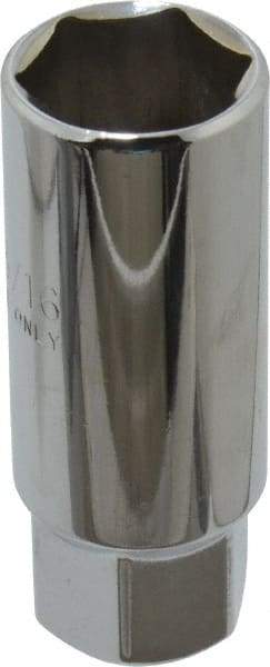 Proto - 3/4" Drive, Spark Plug Hand Socket - 12 Points, 2-1/2" OAL, Chrome Finish - Apex Tool & Supply