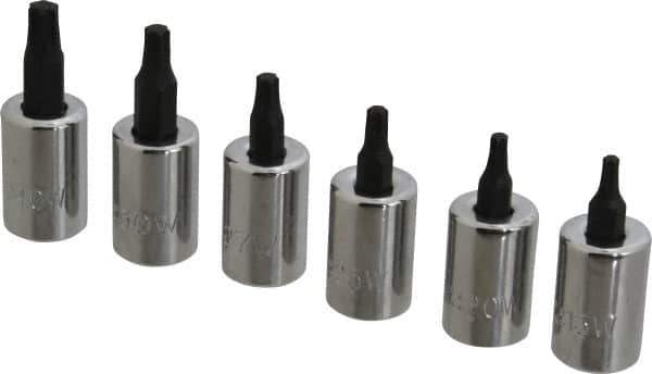 Proto - 6 Piece 3/8" Drive Torx Bit Socket Set - T15 to T40 Torx - Apex Tool & Supply
