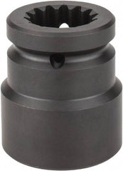 Proto - #5 Spline Drive, 1-5/8" Socket, Impact Socket - 6 Points, 3-5/8" OAL - Apex Tool & Supply