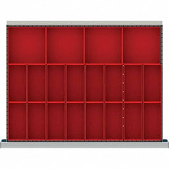 LISTA - 20-Compartment Drawer Divider Layout for 3.15" High Drawers - Apex Tool & Supply