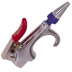 Vortec - 250 Max psi Thumb Lever Blow Gun - 1/4 NPT, 4" Tube Length - Apex Tool & Supply