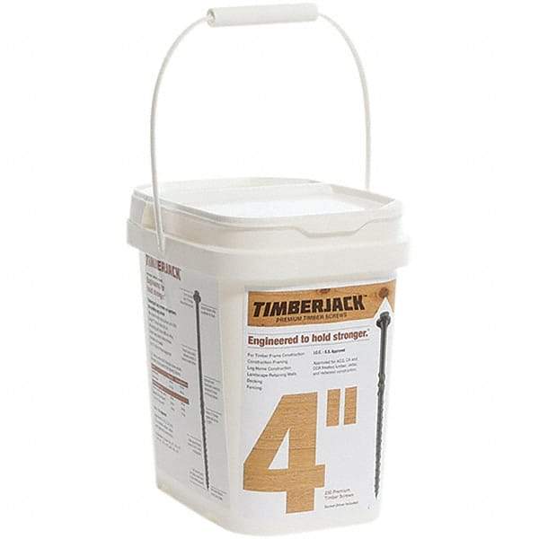 Made in USA - Wood Screws System of Measurement: Inch Screw Size: 1/4 - Apex Tool & Supply