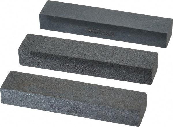 Norton - 3-1/2" Long x 3/4" Wide x 1/2" Thick, Sharpening Stone - Coarse, Medium, Fine Grade - Apex Tool & Supply