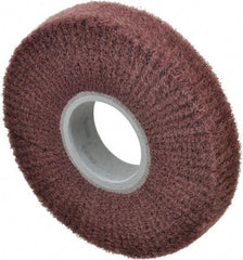 3M - 6" Diam Aluminum Oxide Finishing Flap Wheel - 2" Hole, 1" Wide, Density 5, Nonwoven, Fine Grade, 3,400 Max RPM - Apex Tool & Supply