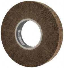 3M - 12" Diam Aluminum Oxide Cutting, Polishing Flap Wheel - 5" Hole, 2" Wide, Density 7, Nonwoven, Medium Grade, 3,400 Max RPM - Apex Tool & Supply