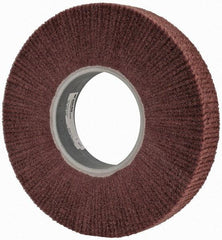 3M - 12" Diam Aluminum Oxide Finishing Flap Wheel - 5" Hole, 2" Wide, Density 3, Nonwoven, Fine Grade, 2,500 Max RPM - Apex Tool & Supply