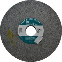 3M - 6" Diam, 2" Face Width, 1" Center Hole, Fine Grade, Silicon Carbide Deburring Wheel - Convolute, Hard Density 9 Grade, 6,000 RPM - Apex Tool & Supply