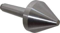 Riten - 2-3/4" Head Diam, Hardened Tool Steel Bull Nose Point Solid Dead Center - 3MT Morse Taper, 2-3/4" Point Diam, 1.939" Point Length, 2-61/64" OAL - Apex Tool & Supply
